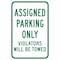 Brady Parking Sign, 18"H, 12"W, Aluminum, 115638 115638 - alternate 1